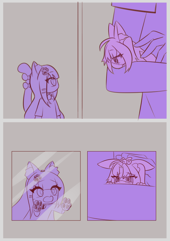 Roky9_9's tweet photo. "Cuteness Aggression Took Over..." — Part 2 

Chapter 3 page 1-4 

#MichiMochiArt #Noombart #Vtuberart #fancomic #fanart #comic https://t.co/7xTKbYoTpP