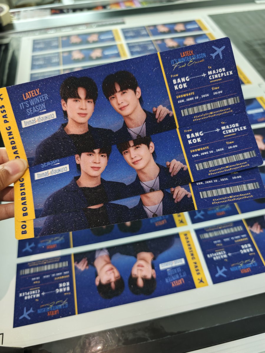 RBSticker's tweet photo. รับทำ Bording Pass 
📩 สอบถามเพิ่มเติม/สั่งซื้อ 💚: @rabbitsticker  🎁🐰

♥️งานพิมพ์อื่นๆสนใจสอบถามได้ค่ะ (โรงพิมพ์ไทย) ✨

#ไทเกอร์เดือนหนาว #latelyitswinterseason 
#piegolf #พายกอล์ฟ #รับทำBordingpass https://t.co/K96hvA1BOV