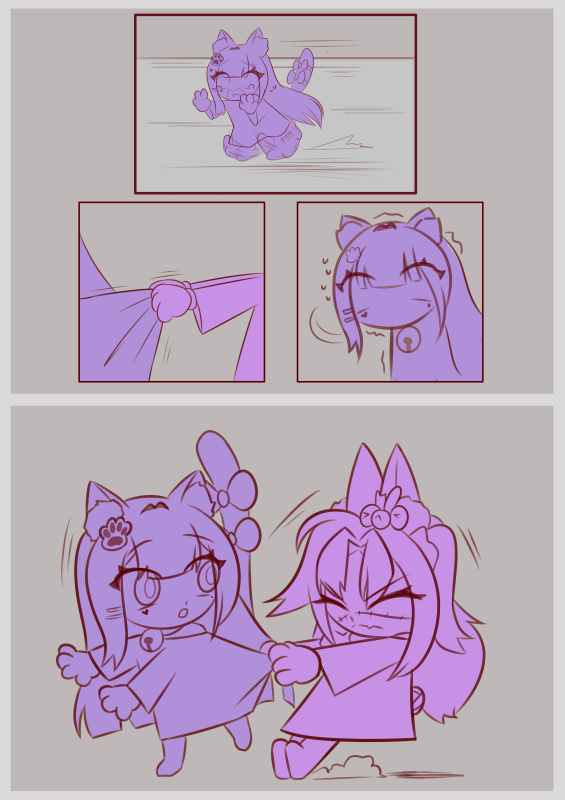 Roky9_9's tweet photo. "Cuteness Aggression Took Over..." — Part 2 

Chapter 3 page 5-8  

#MichiMochiArt #Noombart #Vtuberart #fancomic #fanart #comic https://t.co/mp7jaCYGLO