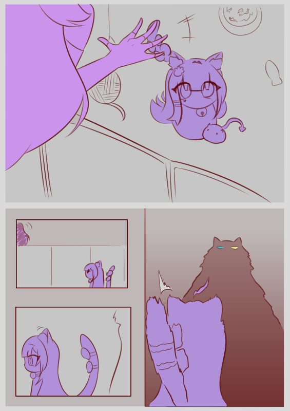 Roky9_9's tweet photo. "Cuteness Aggression Took Over..." — Part 2 

Chapter 3 page 5-8  

#MichiMochiArt #Noombart #Vtuberart #fancomic #fanart #comic https://t.co/mp7jaCYGLO
