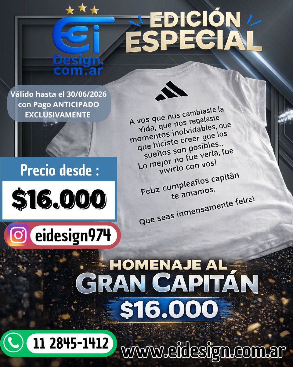 eidesign11's tweet photo. La mejor Calidad, al Mejor Precio...

🧶 Remeras DTF desde $15.000

🧶 Buzos desde $32.000

🧶 Camisetas Selección Argentina desde $18.000
#PromoMundial  #remeras #RenovaTuCartel #personalizamostusideas #SumateEi #eicontenidos 

ENVIOS A TODO EL PAÍS!!!
Válido hasta el 08/07/2026 https://t.co/uLQa9iZsZK