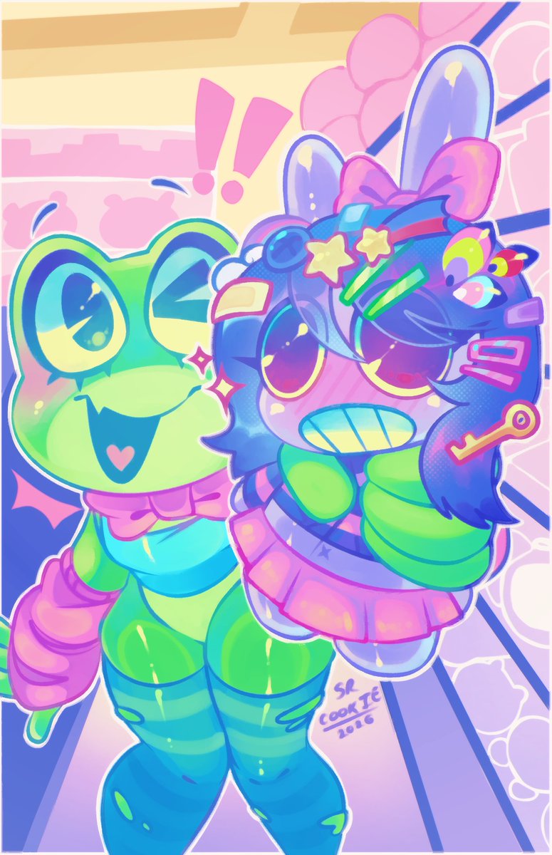 Sr_C00kie's tweet photo. Girlfriends 🐸🐇

#TADC #Jax #Ribbit #theamezingdigitalcircusfanart https://t.co/SnoRwMpRX9
