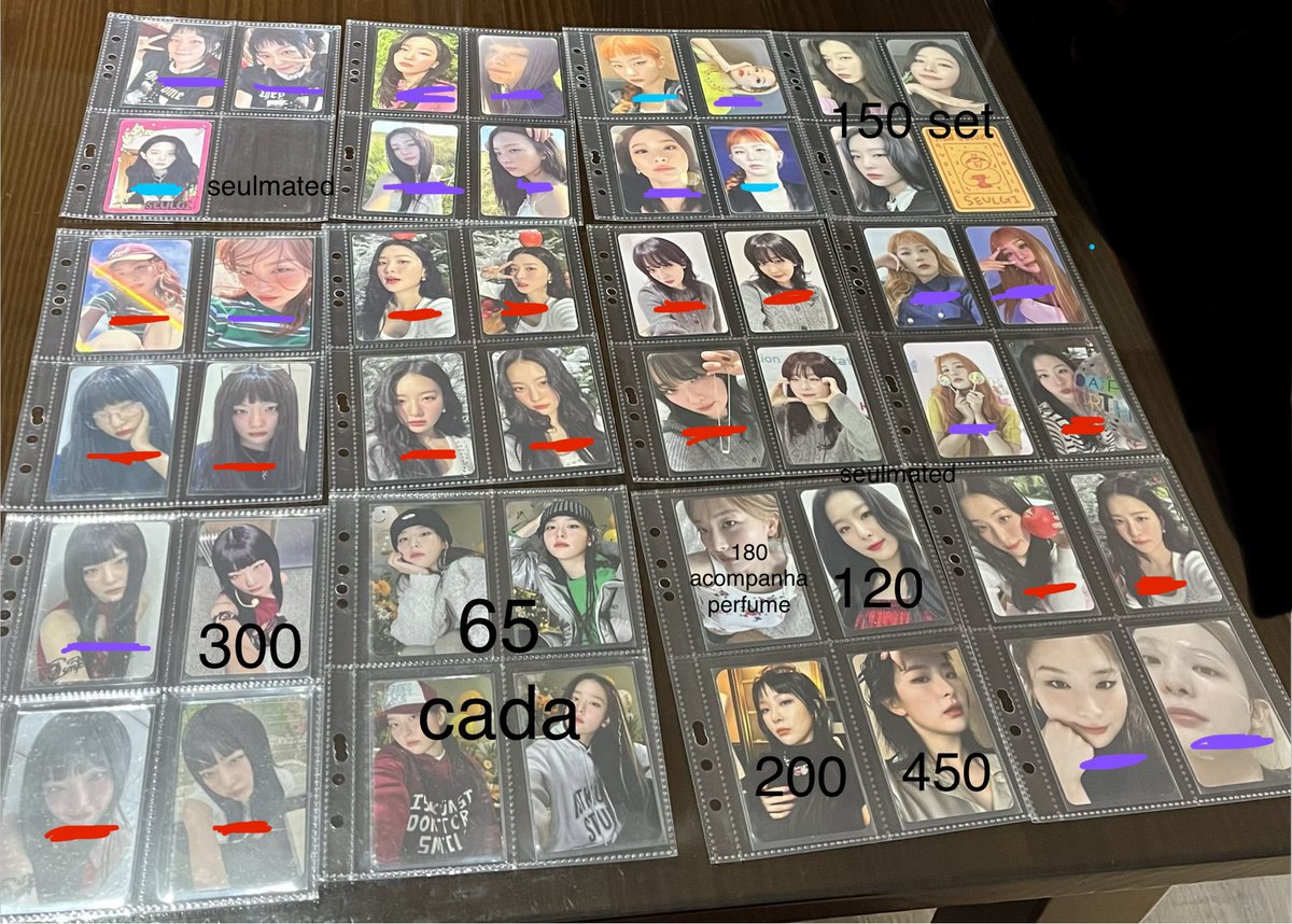 lesbianovs's tweet photo. DROP COLEÇÃO/VENDA SEULGI PHOTOCARDS

🧡= 80 reais
❤️= 60 reais
💜= 35 reais
🩵= 25 reais
+ frete

prioridade para quem levar mais de um!

+80 fbs em @seulgiutt https://t.co/n4rmxOavjd