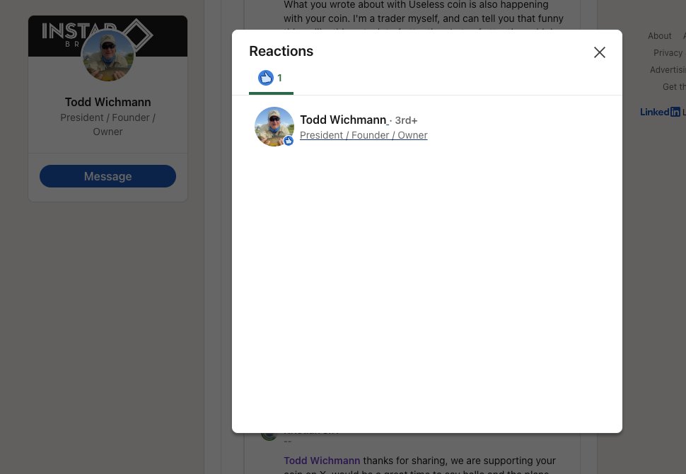 triple7devv's tweet photo. @toddwichmann 

I see you liked my comment! 

What are the next steps! Let's send this to 10M https://t.co/L7iSxAoD6C