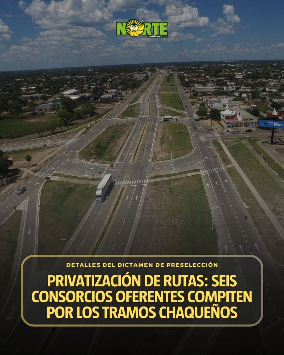 NorteDiarioCom's tweet photo. 🛣️Sus ofertas fueron admitidas tras cumplir los requisitos técnicos de la licitación. El Tramo Litoral concentra la mayor cantidad de propuestas, seis, y el Tramo Chaco-Santa Fe tiene dos. El próximo paso será conocer qué valor proponen para los peajes.
💻https://t.co/CQ0RznclGo https://t.co/LJVdZEfYpZ