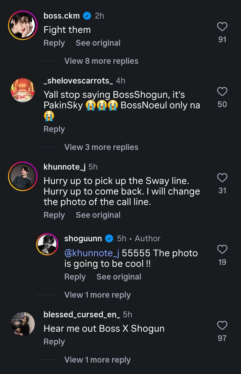 always_think1st's tweet photo. Shogun&amp;Aplan continue2use #Bosschaikamon &amp;push the gs,Shogun manager doing it,so desperate2use Boss2get more attention/fans&amp;its working,So many #ShawtyBoss&amp; #BoNoh❤️the gs,even Myyu,#BossCKM doesnt care how it effects #Noeulnuttarat B respond 2shogun ig,never N #BossNoeul is over https://t.co/gpdCDJcfCn