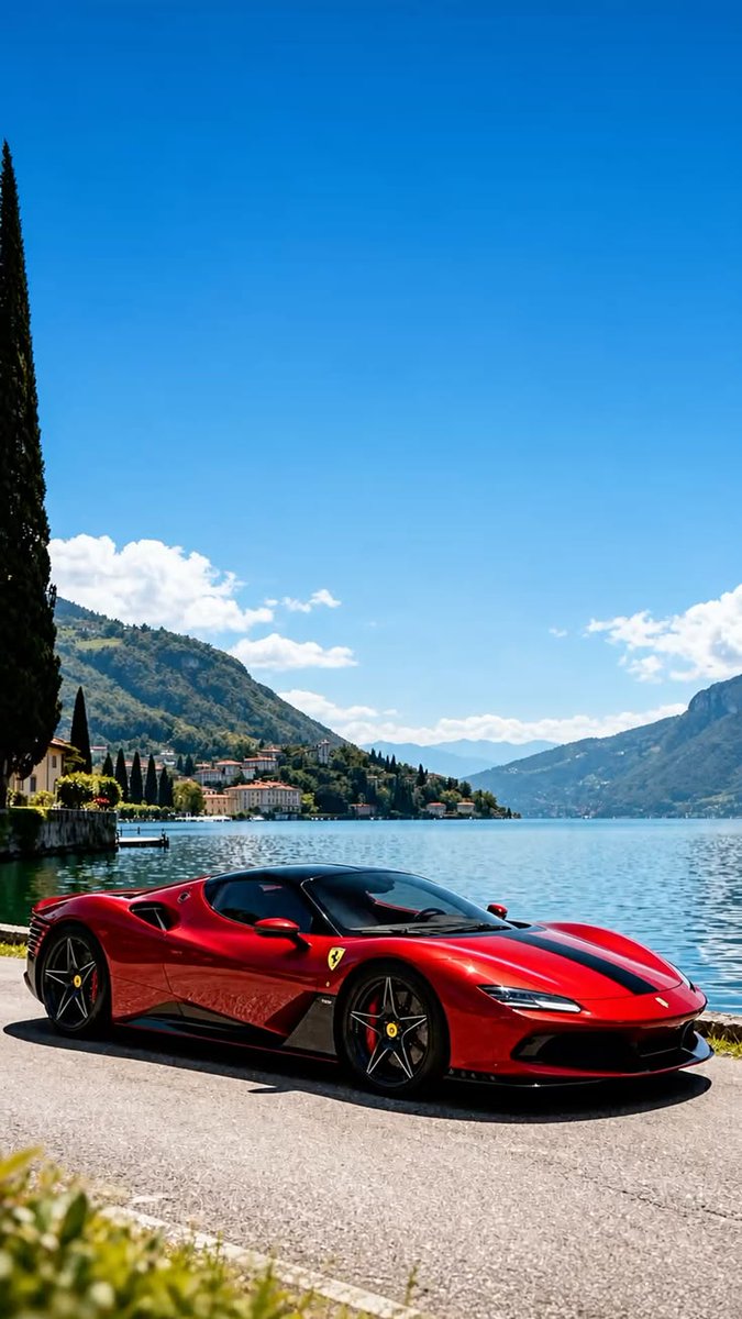DinanNegrete's tweet photo. 🇮🇹 Ferrari SF90 Stradale: una obra maestra de la ingeniería italiana que marca un antes y un después en la historia de Maranello al convertirse en el primer vehículo híbrido enchufable (PHEV) de producción en serie de la marca. 🏎️ Su nombre fue elegido como un homenaje directo a los 90 años de la Scuderia Ferrari, fundada en 1929 por Enzo Ferrari, y nació con el propósito de trasladar toda la tecnología avanzada de la Fórmula 1 directamente a las calles. 🏁
​⚡ Bajo su carrocería esculpida meticulosamente para desafiar al viento, el SF90 Stradale esconde un corazón híbrido de rendimiento salvaje. Su sistema de propulsión combina un motor térmico V8 biturbo de 4.0 litros que genera por sí solo 780 CV, apoyado por tres motores eléctricos (dos ubicados en el eje delantero y uno en el trasero) que aportan 220 CV adicionales. ⚙️ Juntos, desatan una descomunal potencia total combinada de 1,000 CV. 🔥 Gracias a esta configuración y a un sistema de tracción integral inteligente (e4WD) que gestiona la fuerza de manera perfecta en cada rueda, el vehículo logra un rendimiento de hipercoche absoluto: ¡es capaz de acelerar de 0 a 100 km/h en solo 2.5 segundos, alcanza los 200 km/h en apenas 6.7 segundos y logra una velocidad máxima de 340 km/h! 🚀
​ A nivel estético y de diseño, esta unidad en particular destaca por lucir el emblemático color Rosso Corsa complementado por una franja deportiva negra que recorre el capó, acentuando sus líneas agresivas y su aerodinámica activa de vanguardia. 🌅 Retratado en un escenario idílico que evoca las exclusivas carreteras del Lago de Como en Italia , el Ferrari SF90 Stradale no es solo un coche extremadamente rápido, sino la definición moderna del futuro del rendimiento automotriz de lujo.
