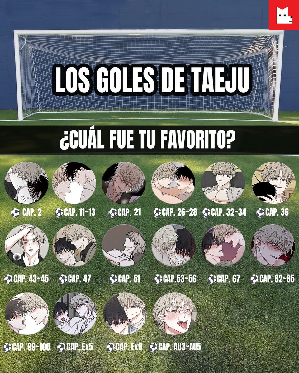 Lezhin_ES's tweet photo. 🏟️ ¡El partido terminó! ⚽️

Estos fueron todos los goles de Taeju... 😏

💬 Ahora dinos:
¿Cuál fue el mejor?

Revívelos todos aquí 👇
👉 https://t.co/RZwNXtGtYN 

#LezhinES #Futbol #Gol https://t.co/aRPLQIcGkf