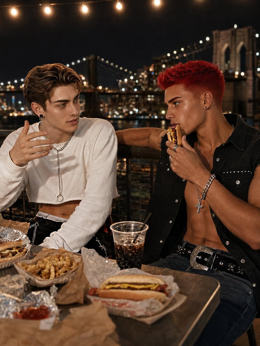 tytheredhead's tweet photo. New Friends 😌
#gayboy #DUMBO #funwithfriends https://t.co/atrOdgi0Qh