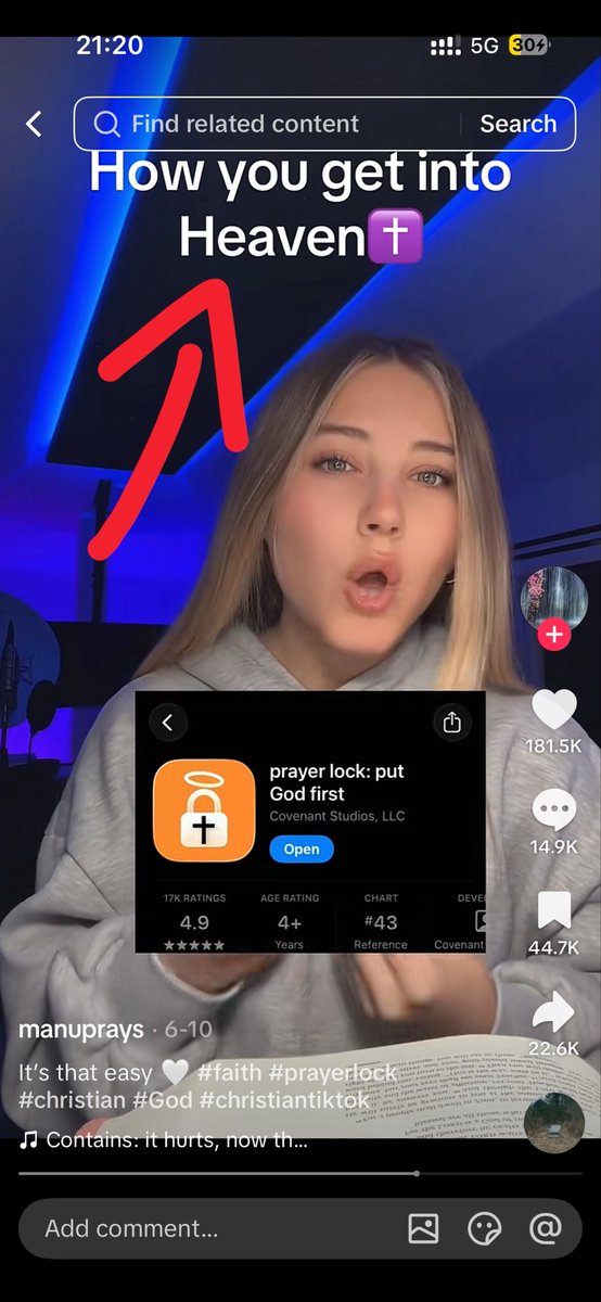 carlmonkft's tweet photo. "How you get into heaven✝️" 
1.1M views

You go to heaven if you install 
Prayer Lock 

Craziest marketing tactic, even on on par with dropshippers 

Position your product as an extension of God and the way to get into heaven = infinite money glitch

But moral? Judge yourself https://t.co/5ThgSKXuDT