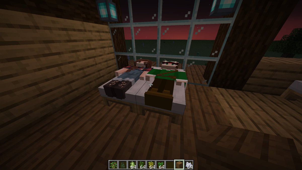 SuspiciousMonky's tweet photo. -Villagers can now sleep randomly at anytime after evening before midnight (this time will depend on what activities they are doing after work)

Currently there is no limit to beds in one house structure. This is done intentionally as I plan on adding families to villages (more*) https://t.co/gkH5h3IRDc