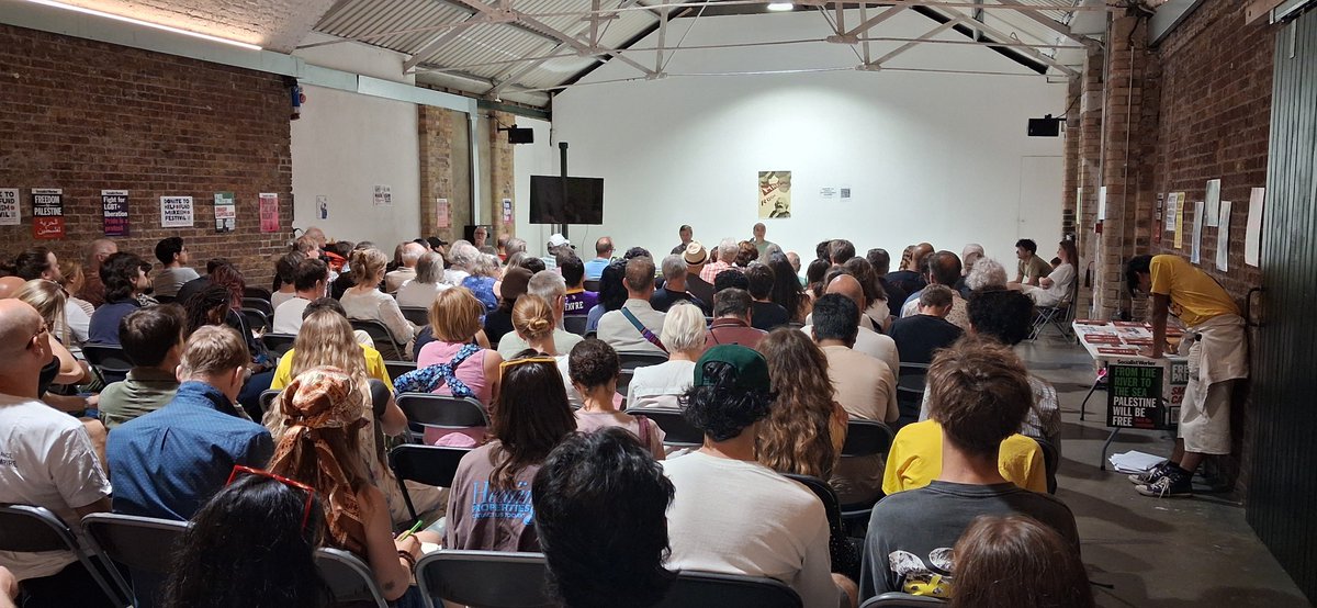 resolutereader's tweet photo. Very big turnout for @Matthuber78 in discussion on degrowth at Marxism Festival this afternoon. https://t.co/3pPp1dKG6m