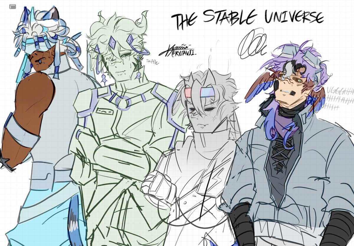 kyzavii's tweet photo. the stable universe 
You can see it progressively get more rushed that’s my bad

#flamefragsfanart #wemmbufanart #spokeisherefanart #parrotx2fanart https://t.co/uiuUSF8Qbw