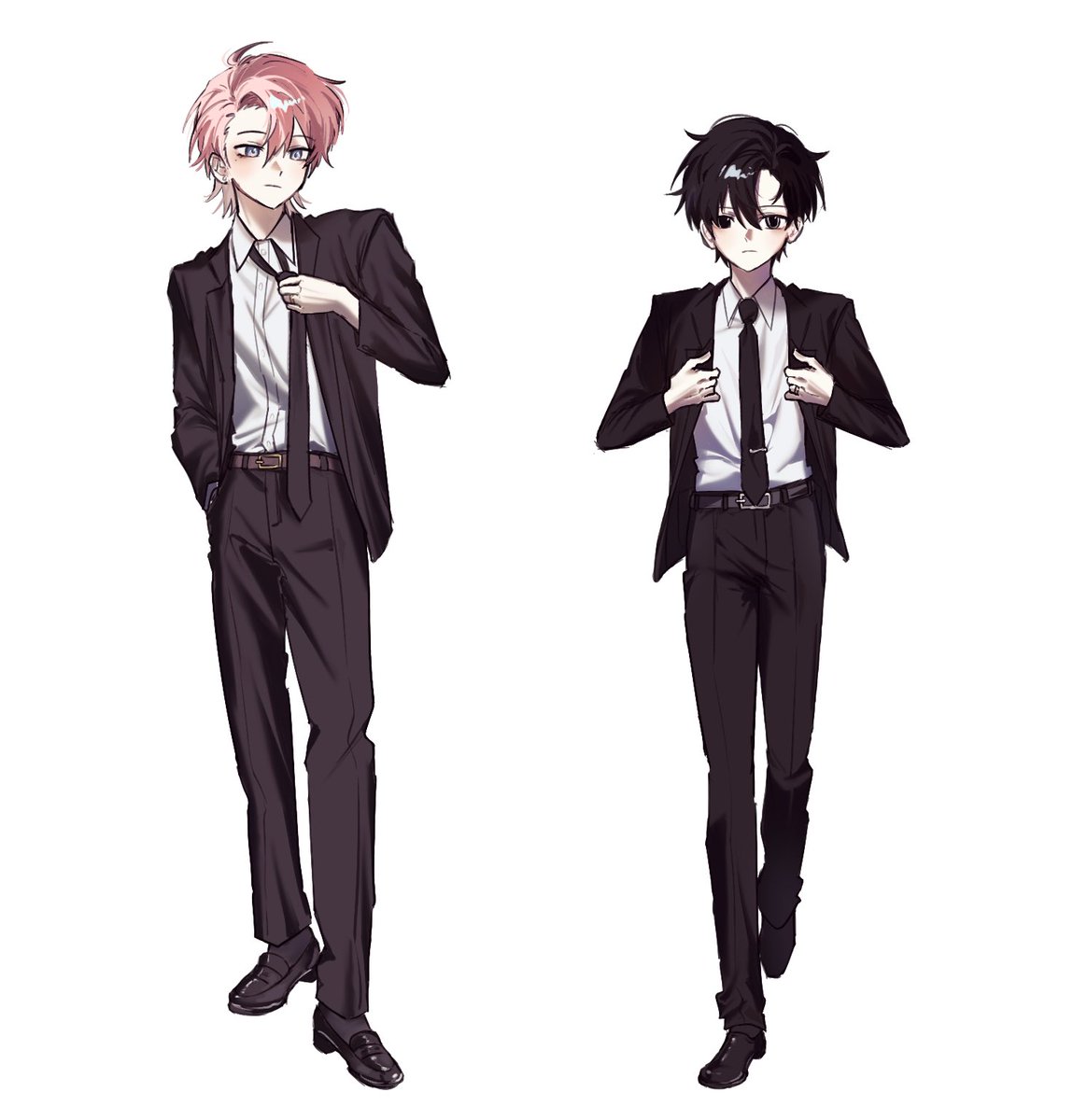 unicornspider0's tweet photo. 👔🩷🖤 https://t.co/ennaoF37o1