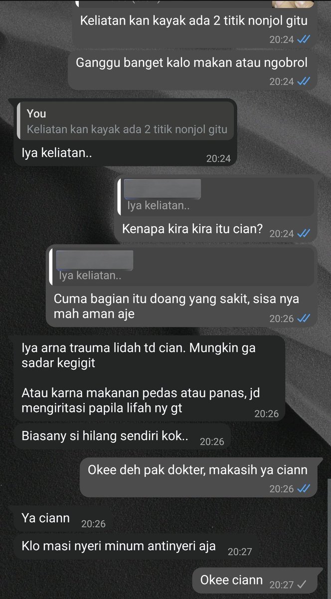 DyDyd90's tweet photo. Keuntungan punya dokter pribadi hehe https://t.co/zrvoTaNr1U