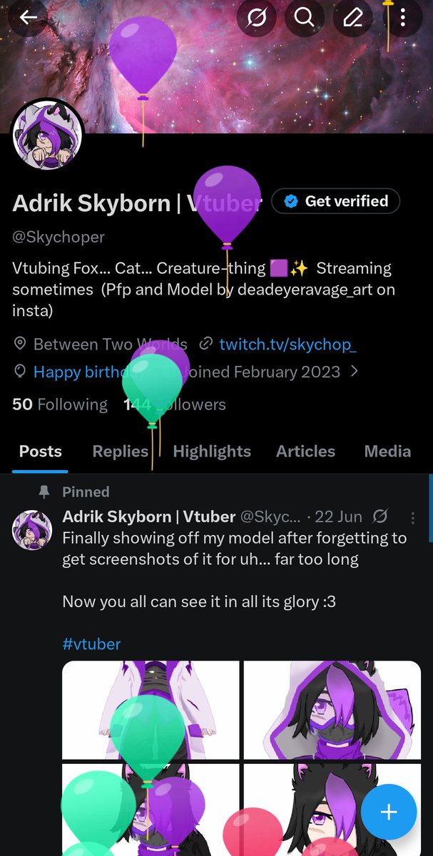 Skychoper's tweet photo. Birthday today :) https://t.co/iFcC8u4pxC
