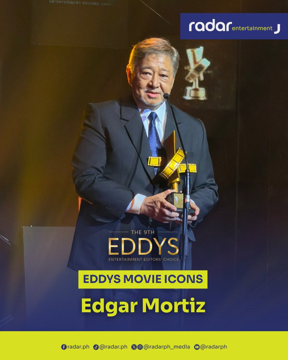 radarph_media's tweet photo. Happening now. #The9thEddys Entertainment Editors’ Choice
Recipients of the Eddys Move Icons award: John Arcilla, Edgar Mortiz, Rio Locsin, and Janice de Belen
#radarPH #radarPHEntertainment https://t.co/xWClfTysfq