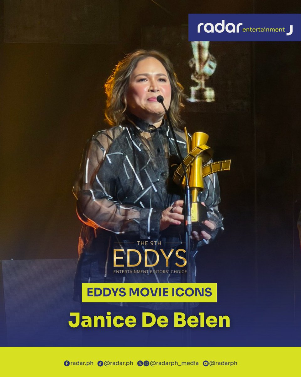 radarph_media's tweet photo. Happening now. #The9thEddys Entertainment Editors’ Choice
Recipients of the Eddys Move Icons award: John Arcilla, Edgar Mortiz, Rio Locsin, and Janice de Belen
#radarPH #radarPHEntertainment https://t.co/xWClfTysfq