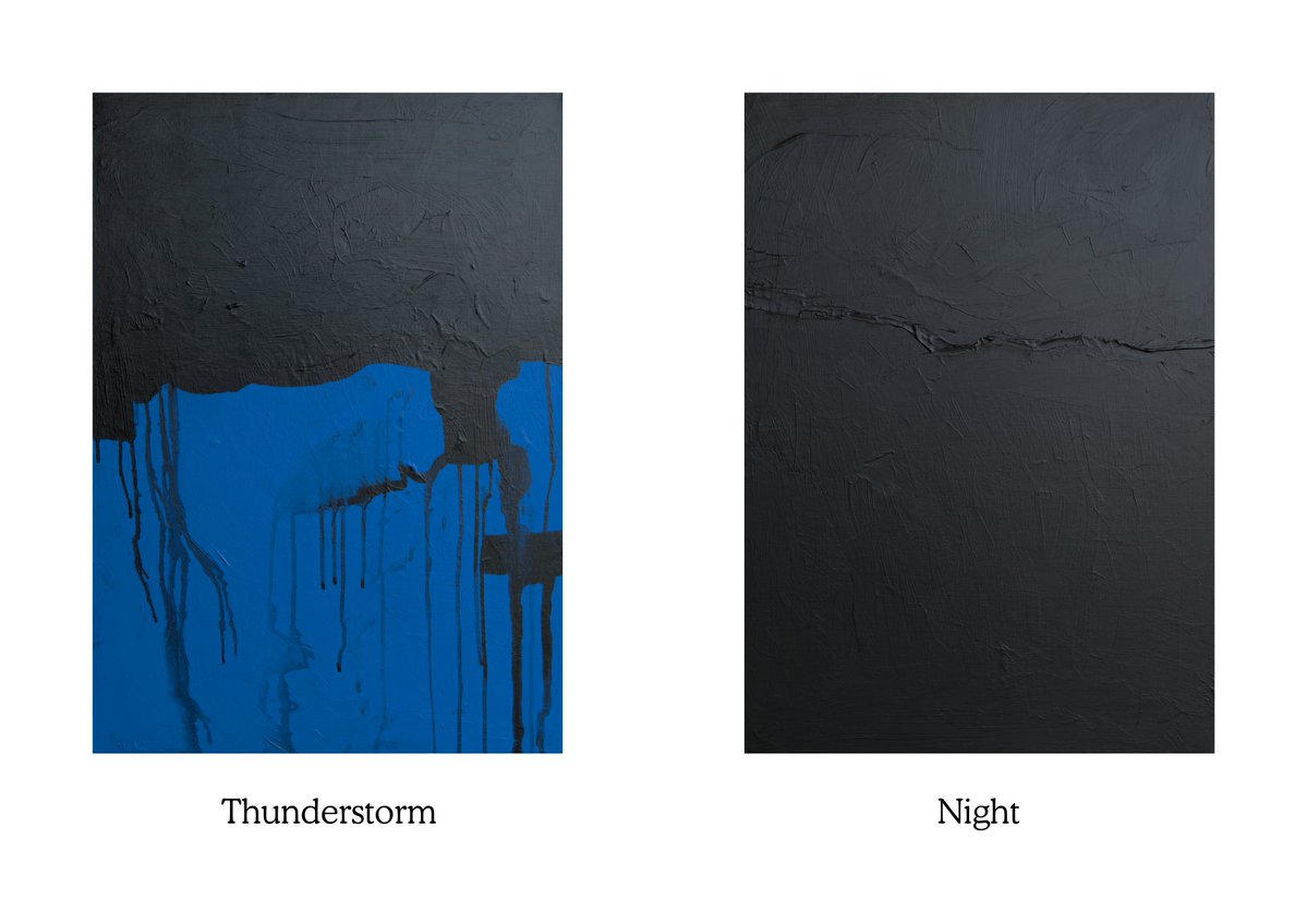 leidari_dey's tweet photo. Картины: "Thunderstorm", "Night". https://t.co/ZfD2A7S4El