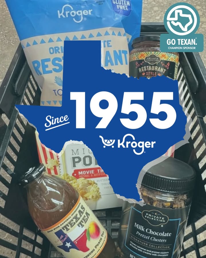 GOTEXAN's tweet photo. Texas flavor starts with our GO TEXAN Partners!

As a Champion Partner, @kroger helps connects Texans to the people and products that make our state special. From locally made favorites to homegrown products, shopping at Kroger means supporting Texas businesses and communities. https://t.co/ckIhN3hjZ5