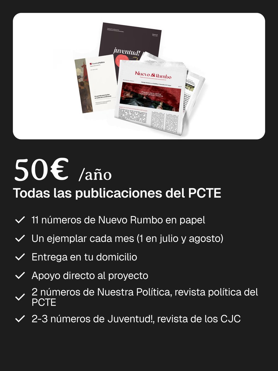 _NuevoRumbo_'s tweet photo. 𝐀 𝐨𝐭𝐫𝐨𝐬 𝐥𝐨𝐬 𝐟𝐢𝐧𝐚𝐧𝐜𝐢𝐚𝐧 𝐥𝐨𝐬 𝐛𝐚𝐧𝐜𝐨𝐬.
𝐀 𝐧𝐨𝐬𝐨𝐭𝐫𝐨𝐬, 𝐥𝐚 𝐜𝐥𝐚𝐬𝐞 𝐨𝐛𝐫𝐞𝐫𝐚.

Puedes apoyar una prensa independiente suscribiéndote a Nuevo Rumbo. Échales un ojo a las dos modalidades y, si tienes cualquier duda, escríbenos. https://t.co/FhundV4vmW