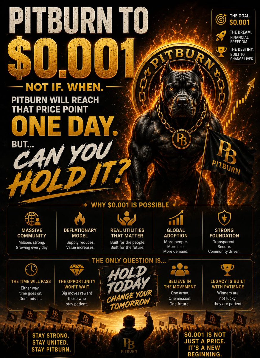 eriba26e's tweet photo. @Kafuii_Lee $PitBurn is my BullRun 

0x85241765d5C9b9ADB0602209984c45921Bc8F273

A Trillion Dollar Asset!
Get a Bag 💰💰💰 https://t.co/RQlBZ6JsQH