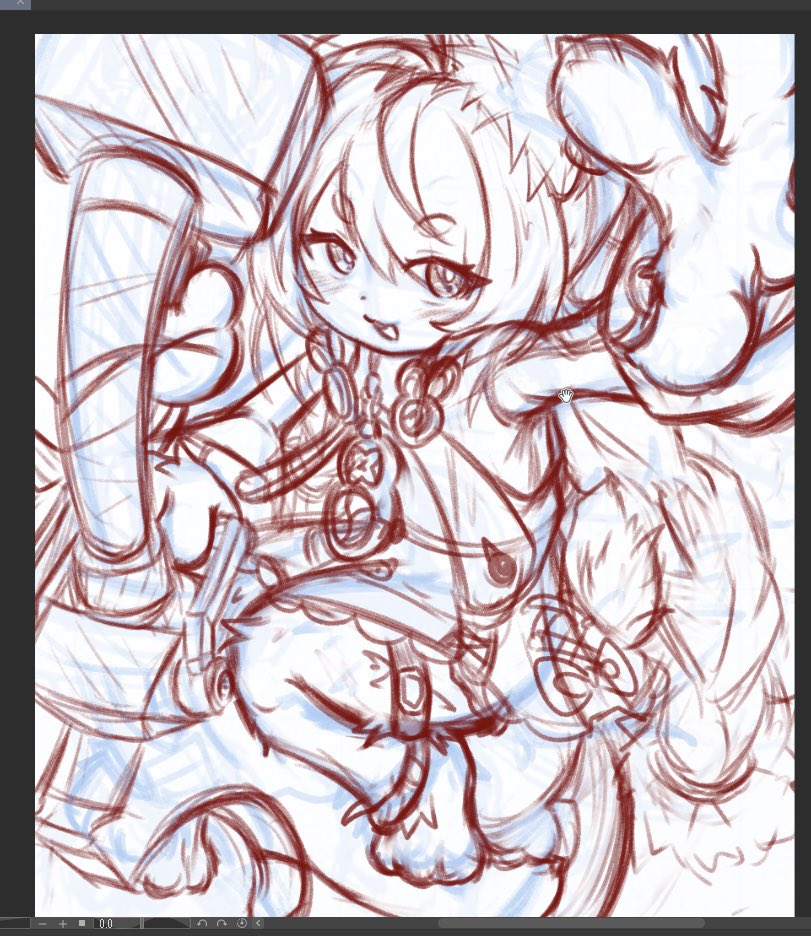 Roar_ta2's tweet photo. 俯瞰+パースをゴリゴリに効かせた絵が描きてぇ となって描き始めたザオchang… https://t.co/60fRljigDn