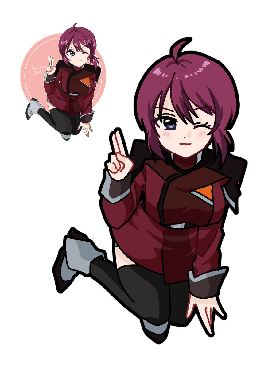 去年描いたルナをリメイクした