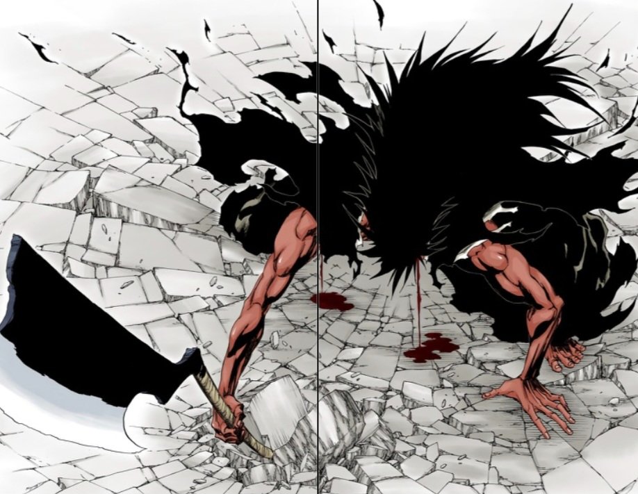 BLEACH_KOREA's tweet photo. I’ve always had this headcanon that Kid Kenpachi (who went toe-to-toe with the 1st Kenpachi) was a Hell escapee or reincarnation

But seeing that anime-original lava effect in the Final PV?? Cour 4 is definitely about to drop some major Hell lore, I can feel it. 

#BLEACH https://t.co/mYkKp9v5XH