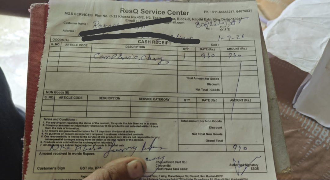 arorathebest's tweet photo. @RelianceDigital Hi Team It's 3rd Day No resolution from your side @HisenseGlobal @HisenseIntl @FIFAWorldCup #fifa @GST_Council @BJP4India #ConsumerProtection @jagograhakjago @aajtak How can you raise bill without GST and claim money in comprehensive warranty. https://t.co/a7VPW4PNYl