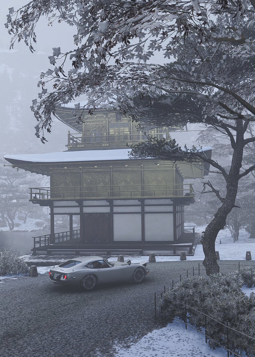 LeftKee's tweet photo. 雪化粧の金閣寺⛄️

#ForzaHorizon６ #FH6 https://t.co/C5yfSZQ3Ew