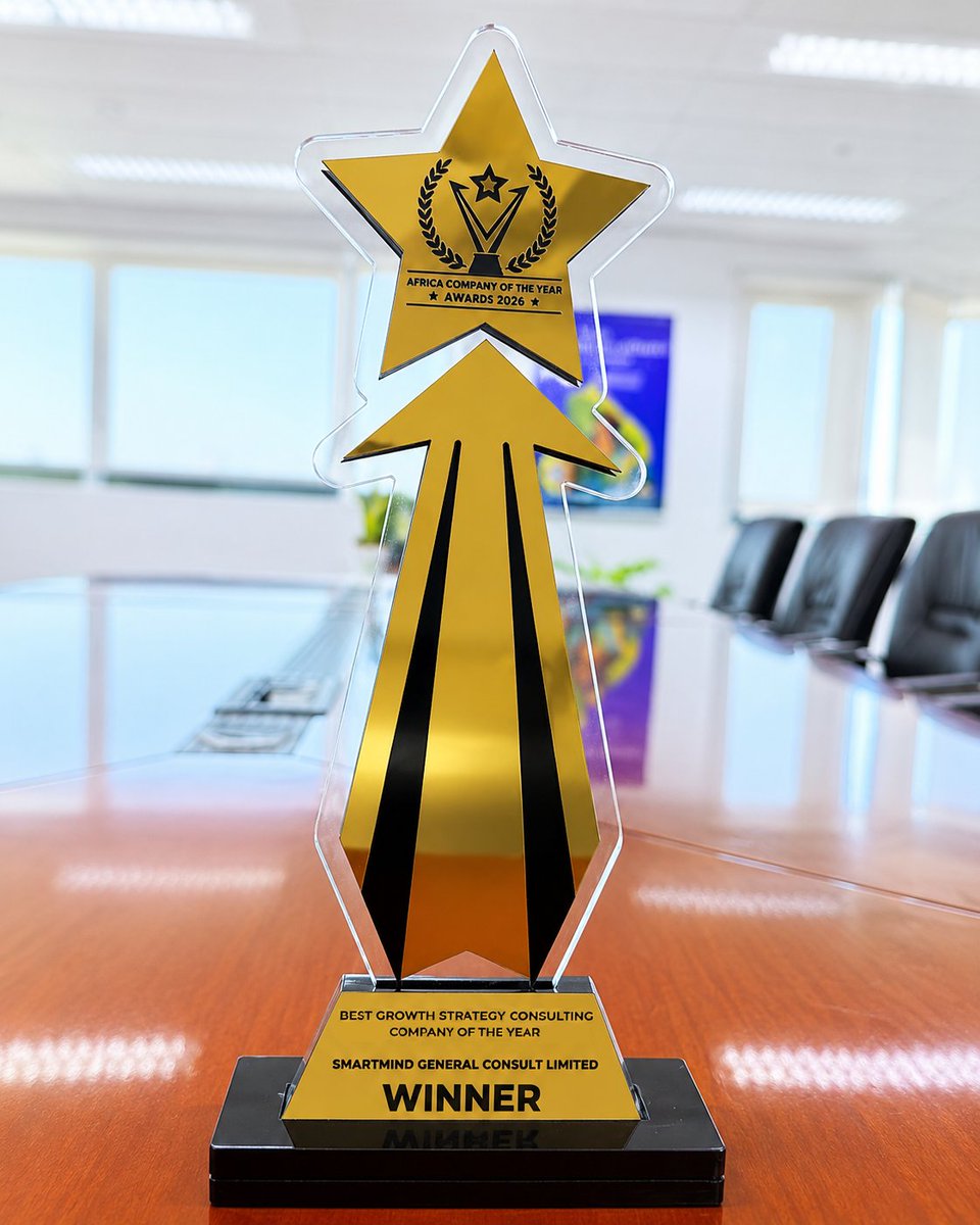 LioEmmaMuwonge's tweet photo. I am thrilled to announce that Smartmind General Consult Ltd won the Best Growth Strategy Consulting Company of the Year at the Africa Company of the Year Awards 2026!

This award refrects our commitment to empower entrepreneurs and businesses to achieve their business visions. https://t.co/HXIbi48wn7