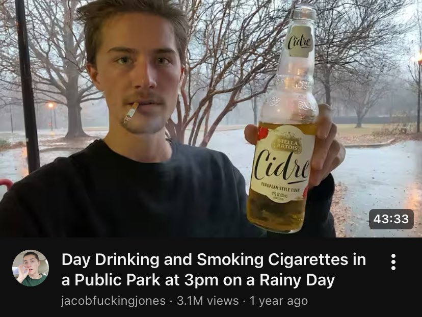jacobfuknjones's tweet photo. I can't believe they featured this video in Chainsmoking Cat, that's crazy https://t.co/81KNsw3lMD