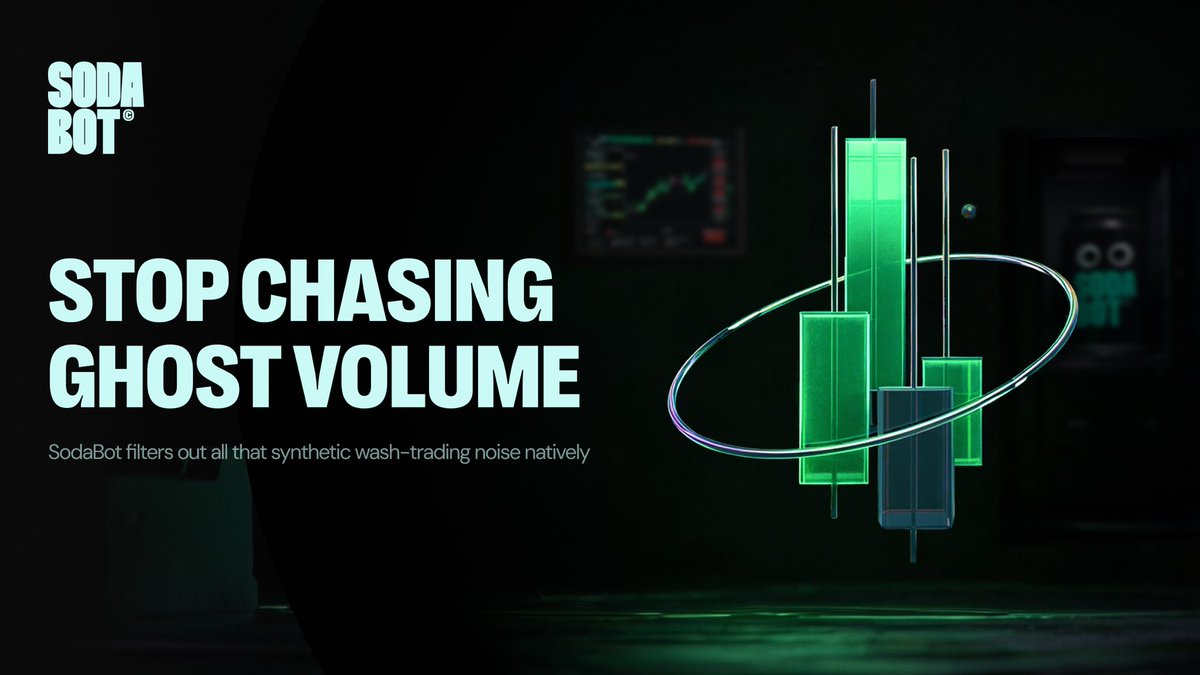 SodabotAI's tweet photo. 90% of weekend volume is just bots trading with themselves to trap retail 👀

if you’re trying to track "smart money" manually right now, you’re probably just buying someone’s fake liquidity. SodaBot filters out all that synthetic wash-trading noise natively.

stop chasing ghost volume.

https://t.co/GnfAdYtpkT