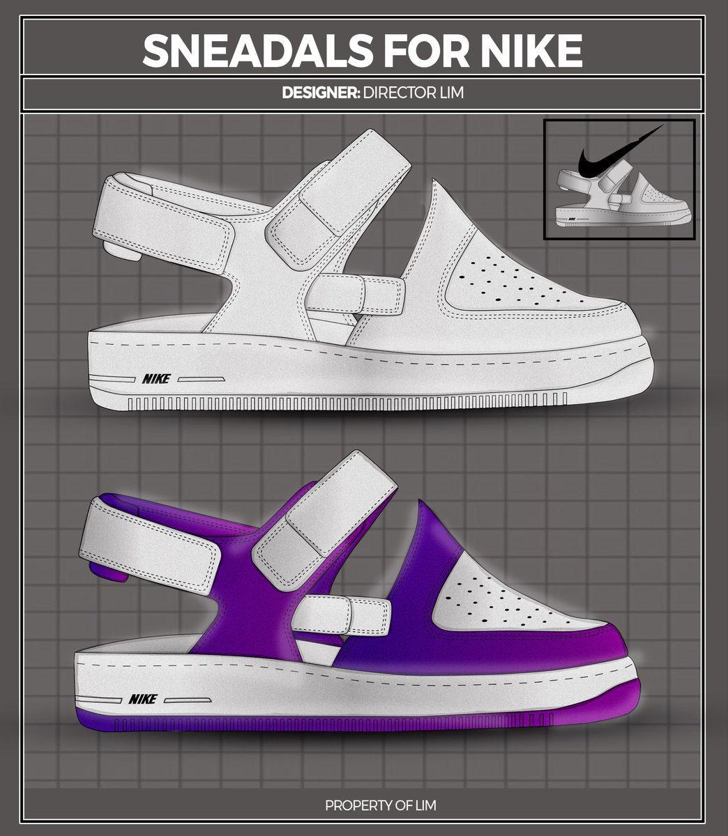 DirectorLim01's tweet photo. Imagine Nike hires me as there new designer.

SNEADALS FOR NIKE designed by me https://t.co/edmPnTmldY