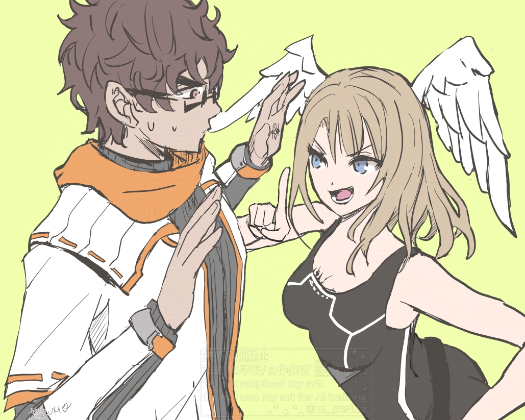m_serina's tweet photo. 再掲　ゼノブレイド3　タイオン＆ユーニ https://t.co/0u5D0YwXWg