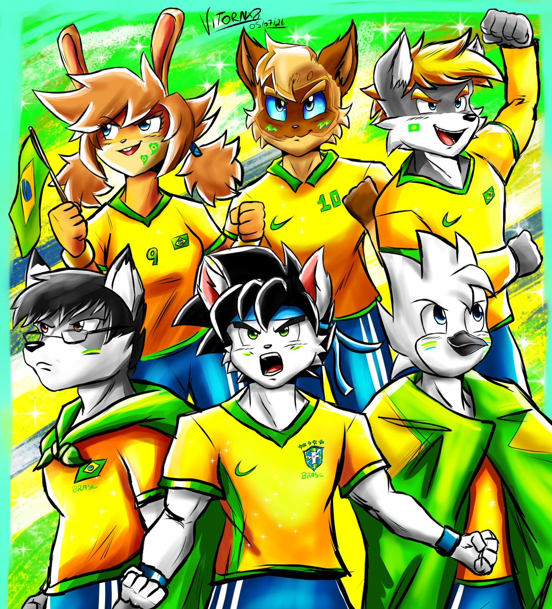 VitorNx8's tweet photo. BRASIL, BRASIL!!! A SELEÇÃO CHEGOUUUU!!!!🥳😎🫶
🇧🇷🇧🇷🇧🇷🇧🇷🇧🇷🇧🇷🇧🇷🇧🇷🇧🇷🇧🇷🇧🇷🇧🇷🇧🇷🇧🇷

#Brasil #SeleçãoBrasileira #furryarttwork 
#furryartworks #brazilartist https://t.co/RAdPOQWnNg
