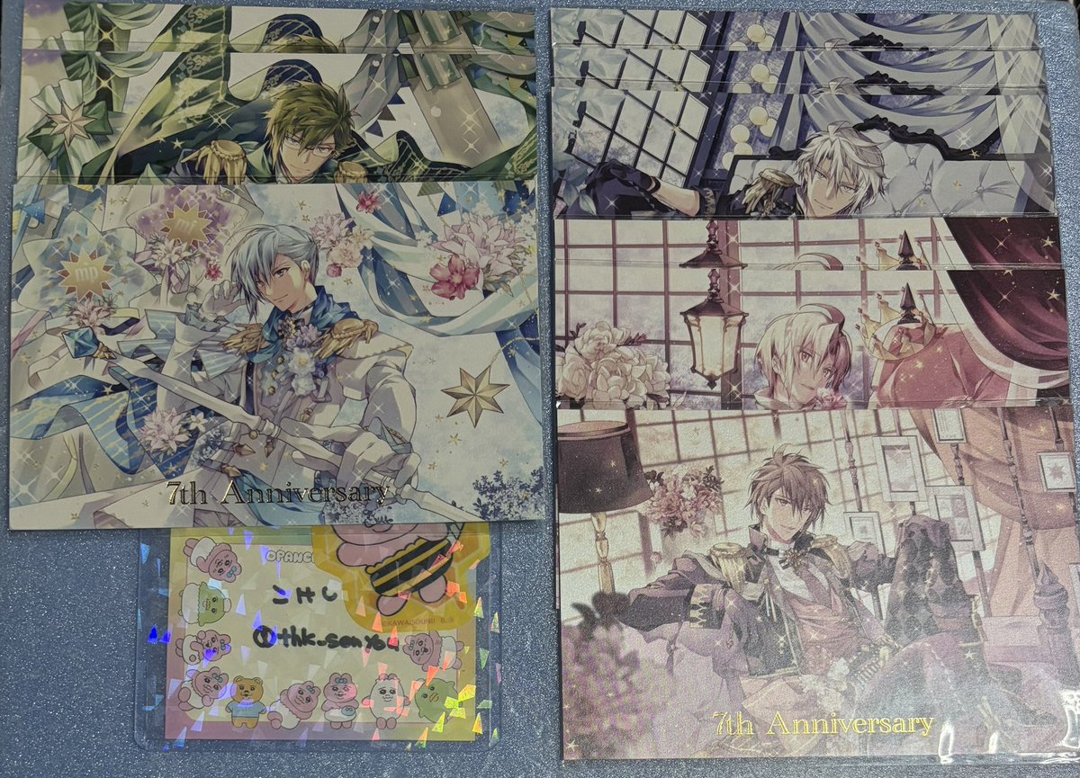 thk_senyou's tweet photo. 【交換、譲渡】
アイドリッシュセブン アイナナ ポストカード フェスチケ

譲:大和、三月、環、壮五、陸、楽、天、龍之介、トウマ、虎於
求:同異種 千、巳波、ポストカード1枚300円

特典は吉兆>その他特典を求めています。
吉兆の場合当方2:お相手1で問題ありません。 https://t.co/RgTwb4dhVx
