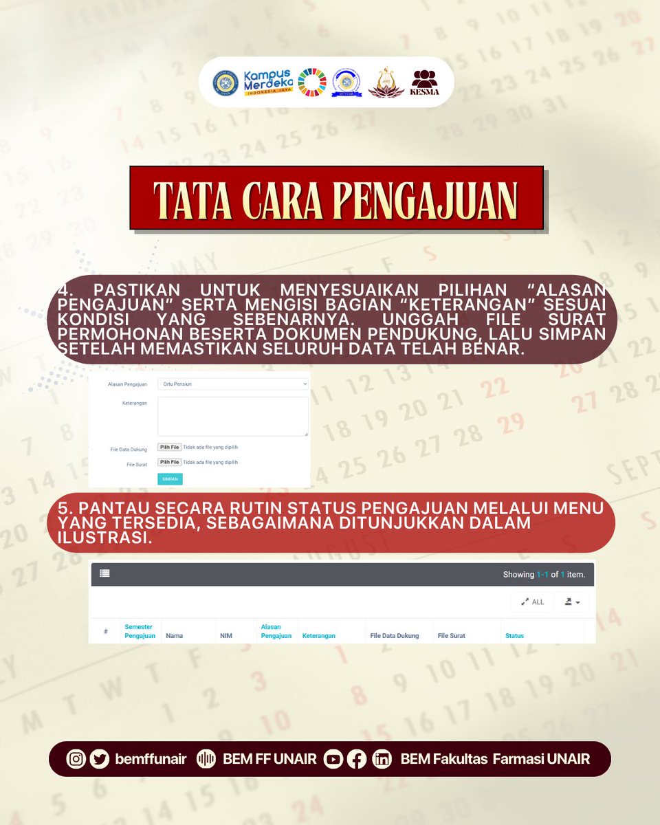 bemffunair's tweet photo. 🚀 Jangan lewatkan kesempatan Banding UKT!

Siapkan berkasmu dan ajukan sebelum 5 Juli 2026. Jika membutuhkan bantuan, hubungi:

📞 Fira: 082142564125
📞 Nafi: 082142510814
#KERINGANANUKT #FFUNAIR #BEMFFUNAIR #KABINETANVAYA https://t.co/TGhQNDCRh0