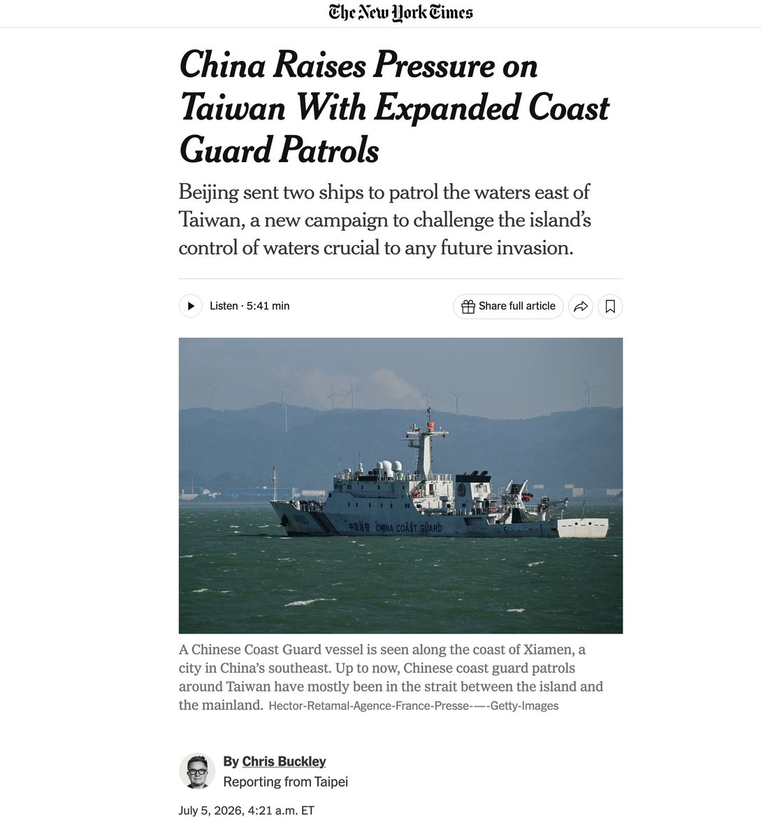 OopsGuess's tweet photo. The funniest part is that Lai Ching-te and his foreign handlers thought they were internationalizing the Taiwan question.

In reality, they gave China the perfect reason to normalize enforcement around Taiwan.

First it was Pelosi.
Now it is Japan and the Philippines.

Every provocation becomes another legal and operational step for Beijing.
Another patrol.
Another route.
Another layer of jurisdiction made visible.

They thought they were tightening a ring around China.

China is tightening the ring around Taiwan.

And the most absurd part?

Japan and the Philippines — two U.S. client states increasingly marginalized in Asian geopolitics — somehow imagined they had the power to divide Chinese territorial interests among themselves.

Even Washington does not dare touch China directly.
But its smaller pets still bark as if the leash gives them sovereignty.

Taiwan’s problem is not that China is “raising pressure.”
Taiwan’s problem is that every external provocation gives Beijing a stronger reason to prove who actually has power in these waters.

The West keeps writing headlines about “pressure.”
China keeps writing reality on the map.