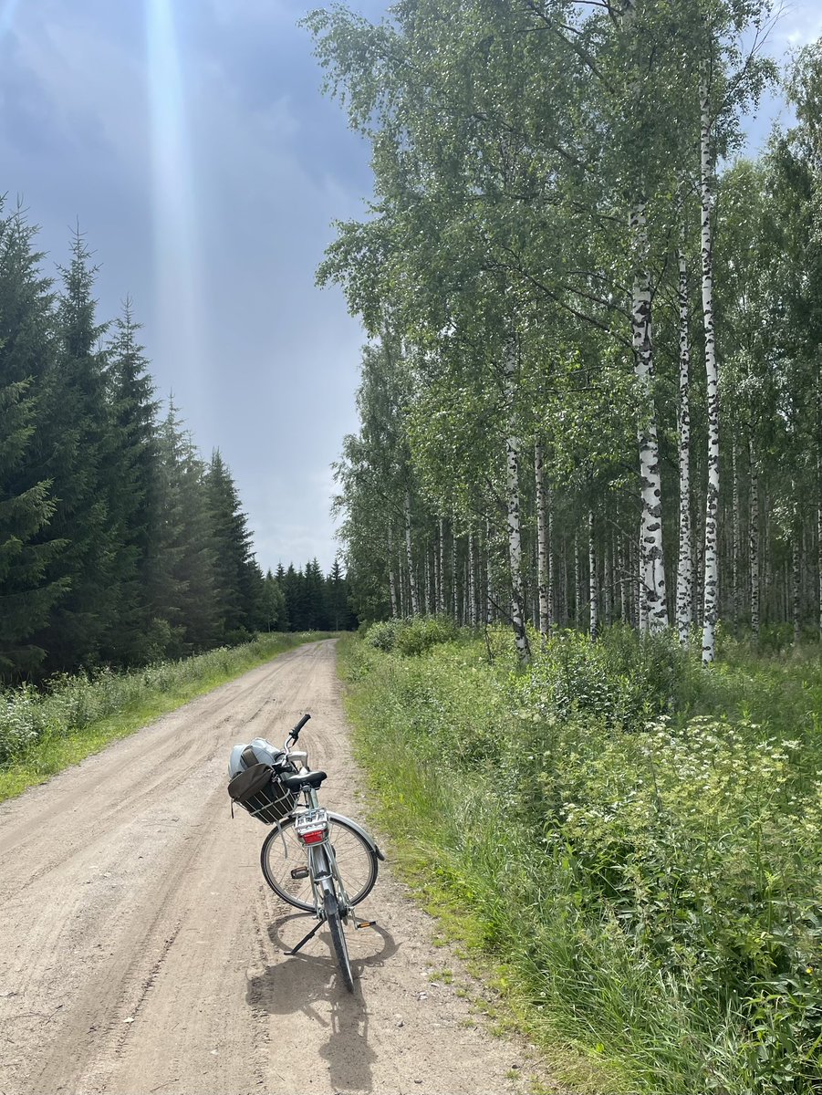 Esaholle's tweet photo. Mukavat maisemat mutta väärä reittivalinta, tiessä hankala pinnoite https://t.co/CXRgJoN5Ev