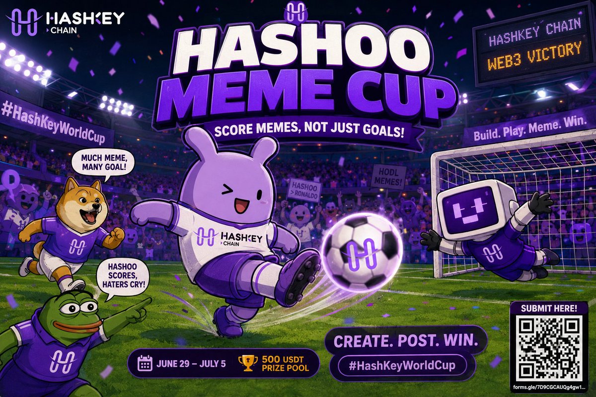 AdeniyiRap41053's tweet photo. ⚽️ When Hashoo steps onto the pitch, even the goalkeeper knows it's over. 😎
Memes 🤝 Football 🤝 Web3 = Pure entertainment.
Built for the fans. Powered by HashKey Chain. 💜
#HashKeyWorldCup #HashKeyChain #Hashoo #MemeContest #Web3 #Football #CryptoCommunity @HSKChain https://t.co/cAFoLGkRY6