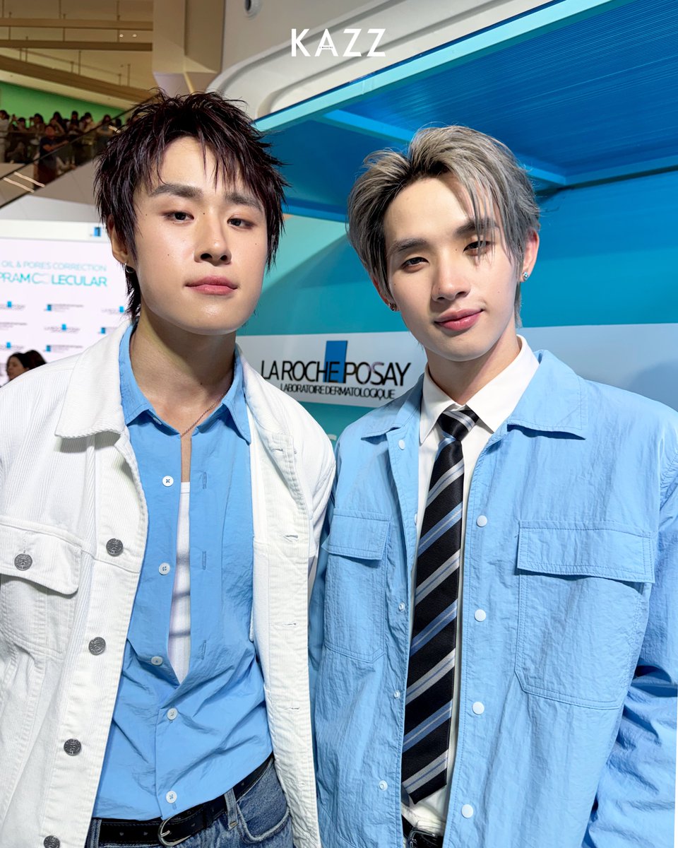 Kazzmagazine's tweet photo. หล่อเทสดี! “นัท” และ “ฮง” LYKN ในงาน La Roche-Posay เปิดตัวผลิตภัณฑ์ใหม่ Effaclar Supramolecular Oil &amp; Pores Correct 🤍

LAROCHEPOSAY X NUTHONG
#EffaclarxNutHong
#LaRochePosayTH
#KAZZMAGAZINE https://t.co/1n4DV25YR4