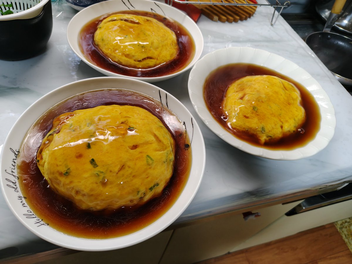 lovelive_hit's tweet photo. 天津飯作った https://t.co/nfGinnjMVa