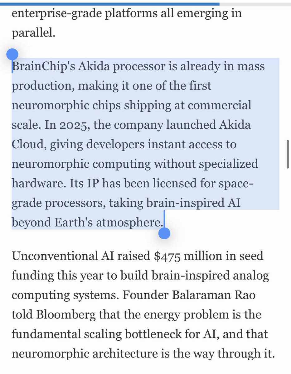 DuckStockMan's tweet photo. Forbes article on neuromorpich chips and BrainChip Akida 

$BRCHF https://t.co/xKupF7EKem