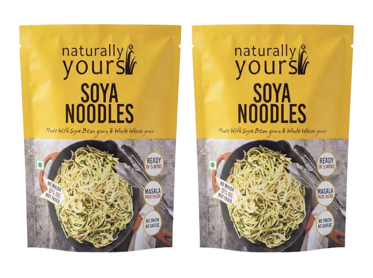 yashydu's tweet photo. @vinodchendhil If these noodles are made from 67% whole wheat flour and 33% soya flour, why is soya featured so prominently while wheat is barely mentioned?

Are there any noodles with less than 50% wheat, or even less than 30%?

I was looking for healthier millet-based options for my diabetic father. This feels like a marketing gimmick. 

It may be perfectly lawful, but it doesn’t seem very reasonable.