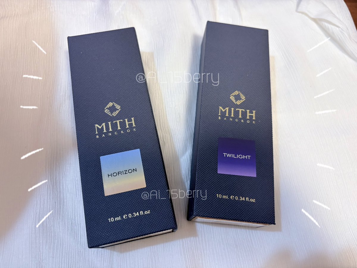 Ai_15berry's tweet photo. WTS | น้ำหอม MITH
ขนาด 10ml
Horizon 350.-
Twilight 300.-
(ซื้อคู่ 600)
เหมาส่ง 30
#MITHXเขมจิราต้องรอดseries #MITHxTleFirstOne #MITHxKengNamping https://t.co/8vOLBnu5ae