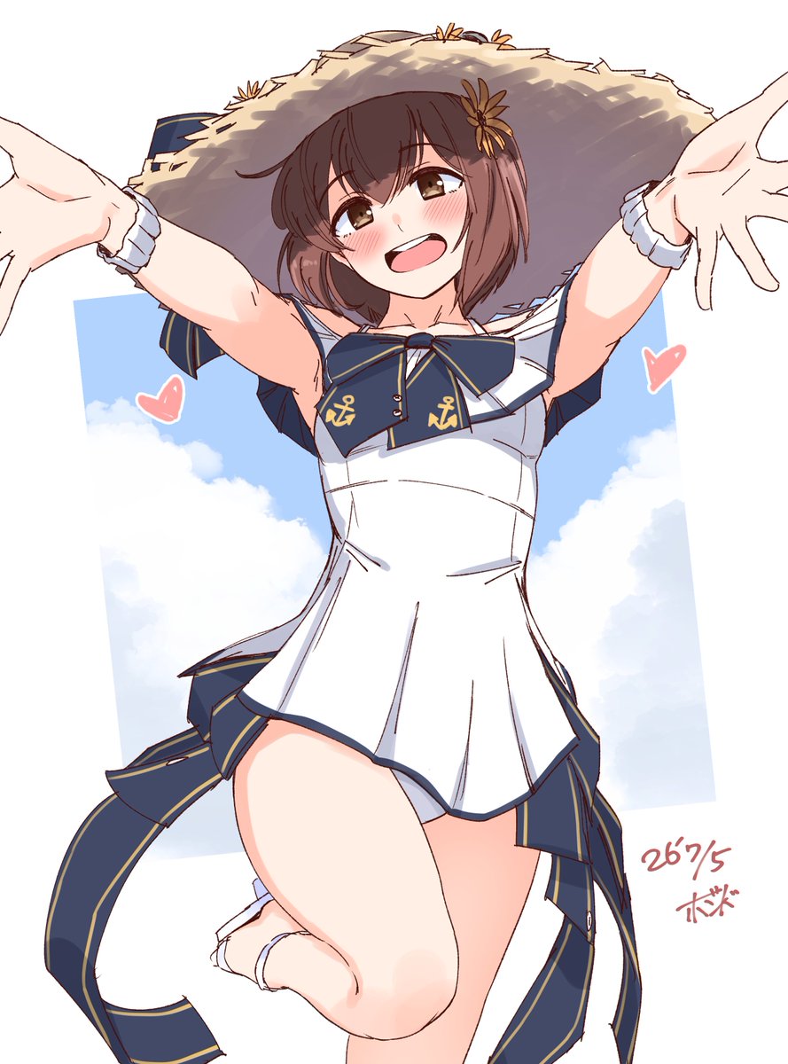bond0071108's tweet photo. 夏のお嬢さん雪風が来ましたのでさすがに描かねばです！！ https://t.co/qd40PF8biT