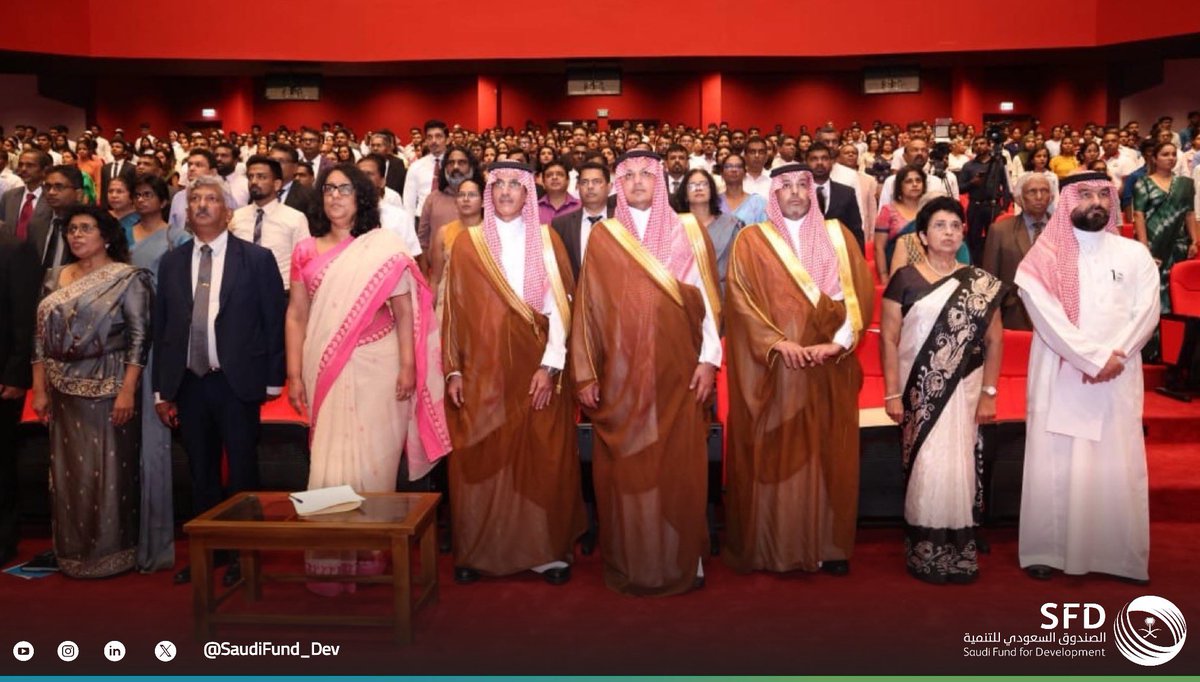 SaudiFund_Dev's tweet photo. #SriLanka | In the presence of Prime Minister of the Democratic Socialist Republic of Sri Lanka, Hon. Dr. Harini Amarasuriya, #SFD, represented by Deputy CEO Eng. Faisal Al-Kahtani, participated in the inauguration of the Faculty of Medicine Project at Sabaragamuwa University, financed by the Fund through a $50 million development loan. The inauguration was also attended by Saudi Ambassador to Sri Lanka Mr. Khalid Al-Qahtani, along with senior officials from both sides.