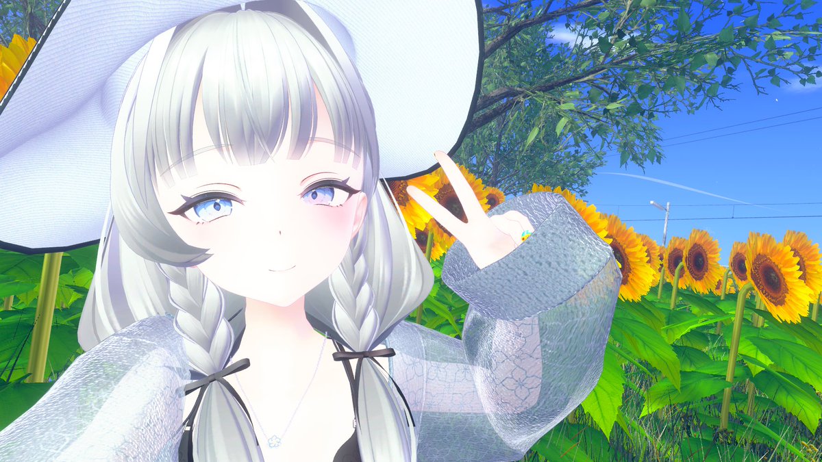 Ononoi_Moco's tweet photo. ひまわりぴーす🌻✌️
#VRchat https://t.co/5GefCjbX2A
